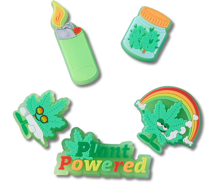  Hemp Plant Powered 5 Pack - charm view - Jibbitz