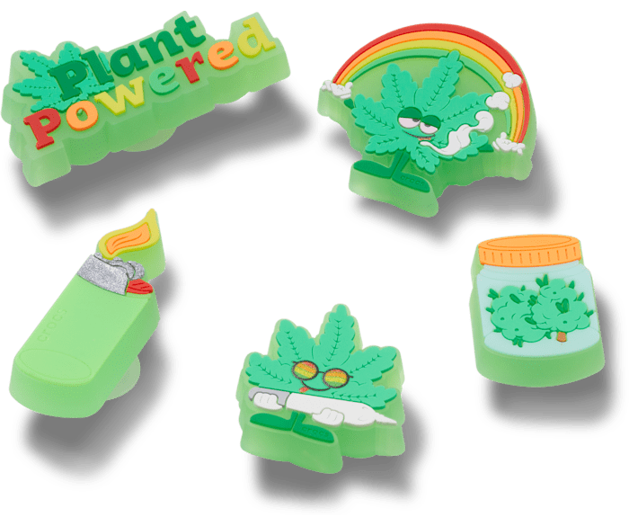  Hemp Plant Powered 5 Pack - charms on shoes - Jibbitz