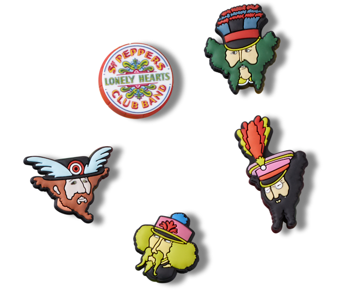 Jibbitz Yellow Submarine 5 Pack In Multi