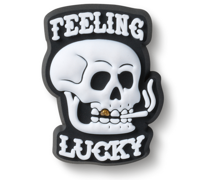 Feeling Lucky Skull - charm view - Jibbitz