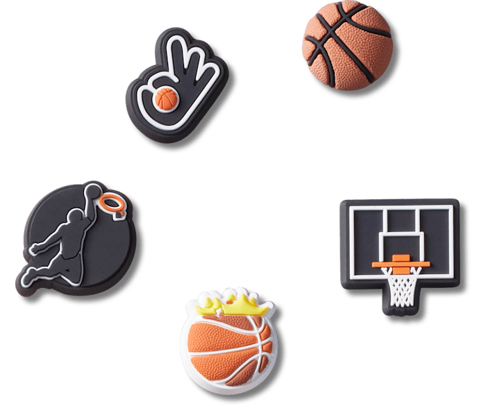  Basketball Team 5 Pack - charm view - Jibbitz