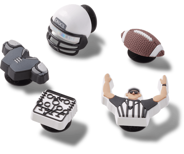  Football Team 5 Pack - charms on shoes - Jibbitz