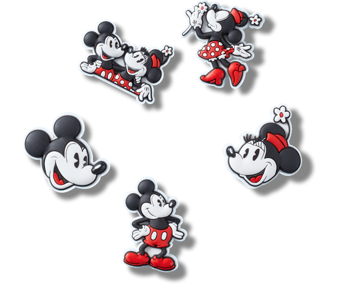  Mickey and Minnie Mouse Classic 5 Pack - charm view - Jibbitz