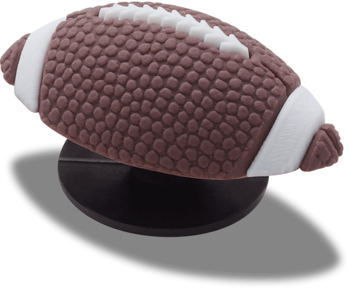  Textured Football - charms on shoes - Jibbitz