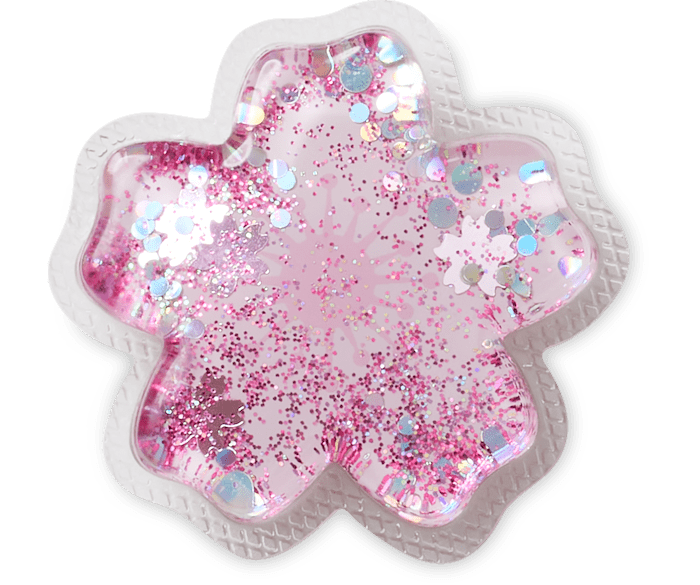  Squishy Cherry Blossom Flower - charm view - Jibbitz