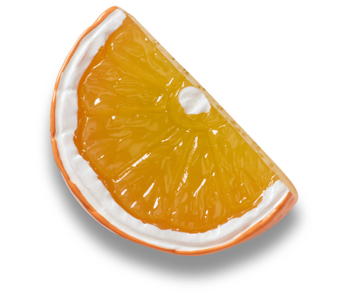  Shiny Orange Slice - charm view - Jibbitz