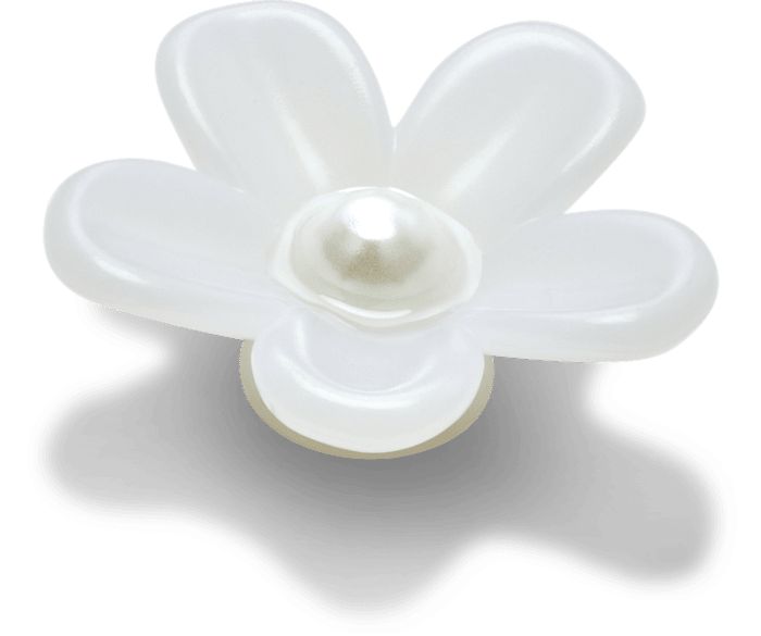  Matte Pearl Flower - charms on shoes - Jibbitz