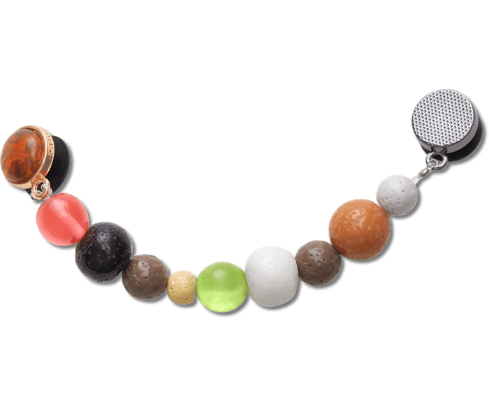  Mixed Stone Chain - charm view - Jibbitz