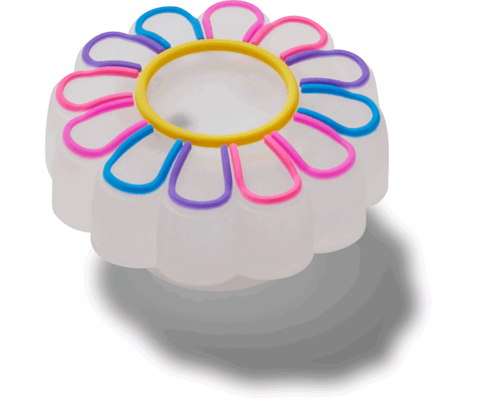  Lights Up Rainbow Flower - charms on shoes - Jibbitz