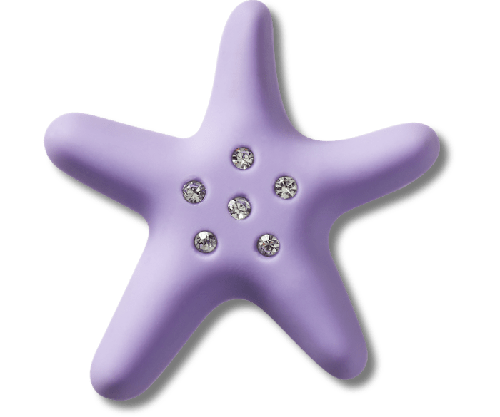  Blue Starfish With Gems - charm view - Jibbitz