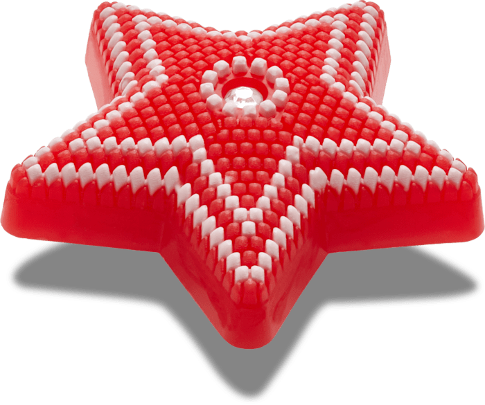  Lights Up Red Star - charms on shoes - Jibbitz