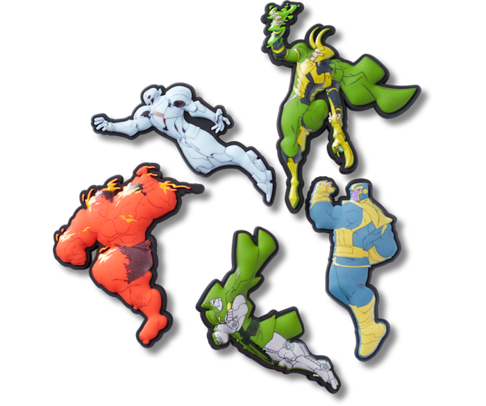  Avengers Villains 5 Pack - charm view - Jibbitz