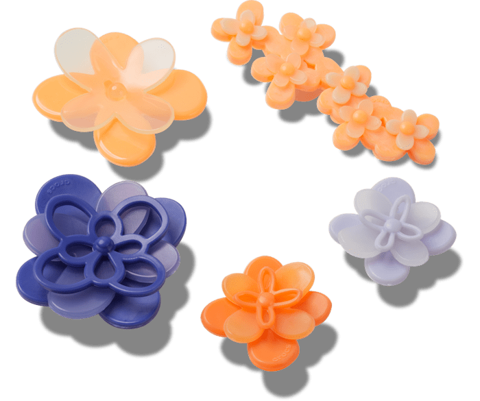  Blooming Ombre Florals 5 Pack - charms on shoes - Jibbitz