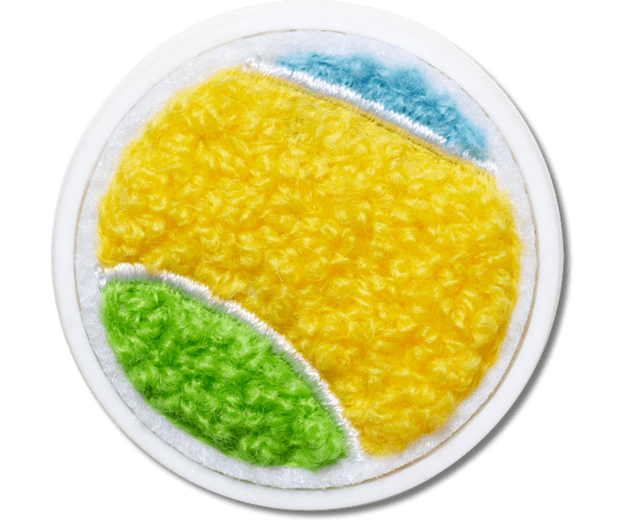  Fuzzy Tennis Ball - charm view - Jibbitz
