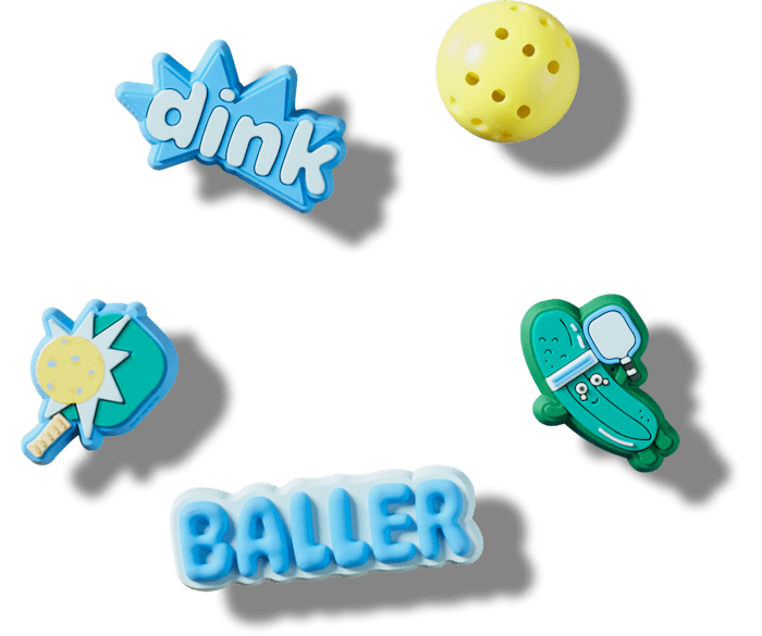  Pickle Ball 5 Pack - charm view - Jibbitz