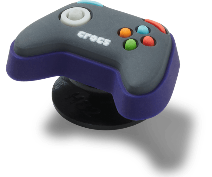  Tiny Grey Game Controller - charms on shoes - Jibbitz