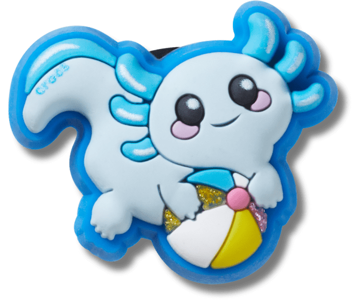  Blue Axolotl Beach Ball - charm view - Jibbitz