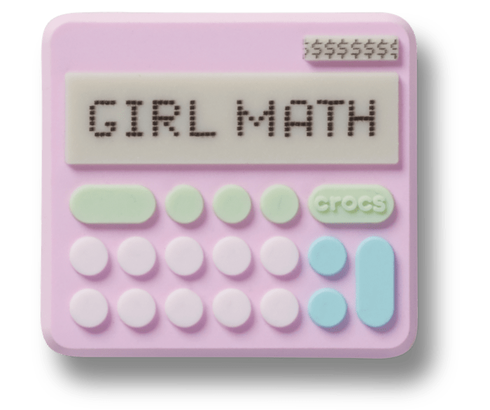  Girl Math - charm view - Jibbitz