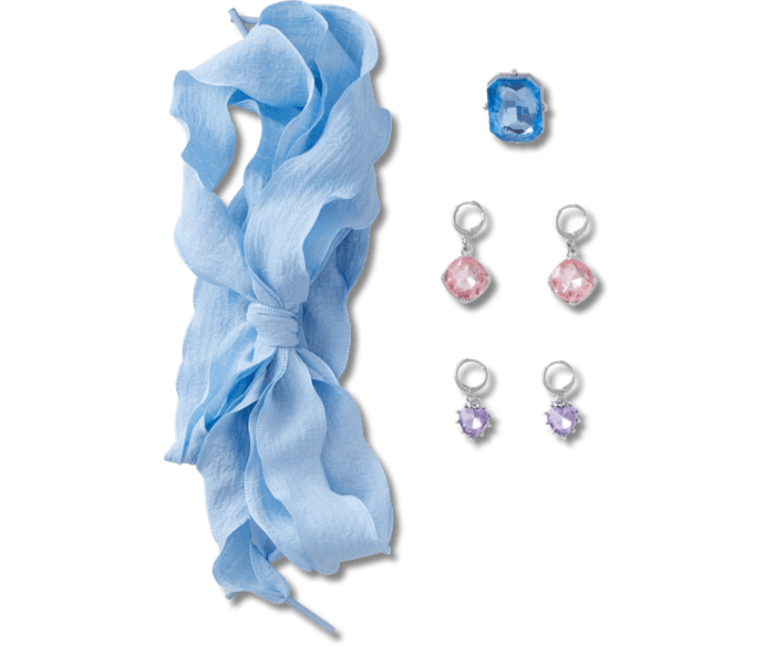  Laces and Gems Charm Kit - charm view - Jibbitz