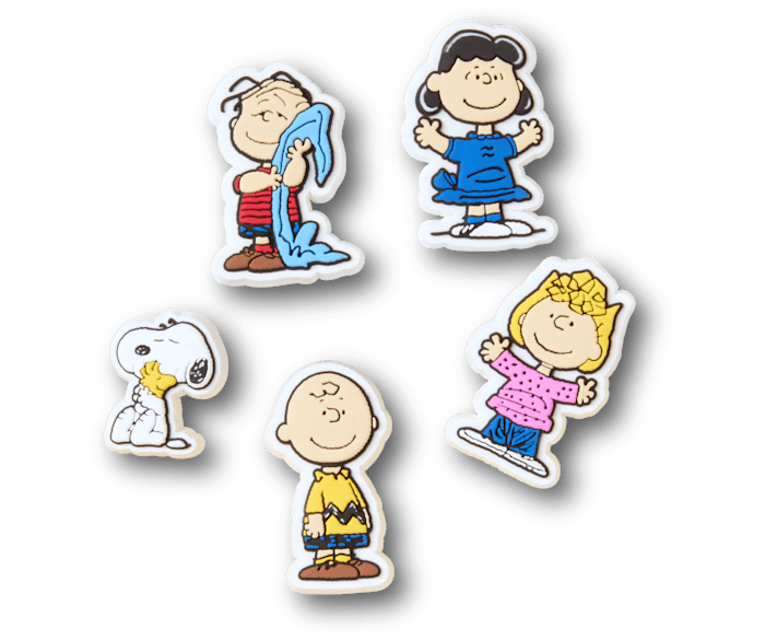 Jibbitz Peanuts Iii 5 Pack In White