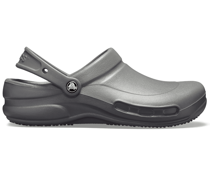 Slate Grey Bistro Work Clog - Side - Crocs PFD