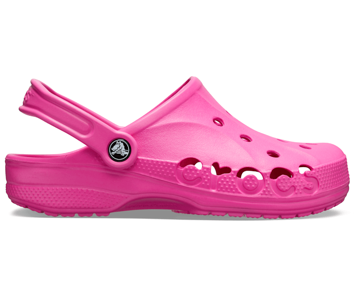 Neon Magenta Baya Clog - Side - Crocs