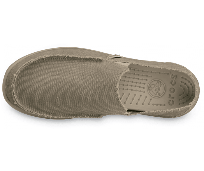 Crocs Mens Santa Cruz Canvas Linen Slip On Loafer 