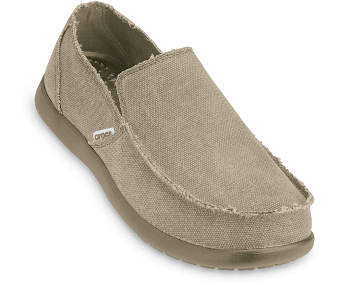 crocs Mens Santa Cruz Playa Slip-on Loafer,Graphite/Light Grey Relaxed Fit Sz 10 