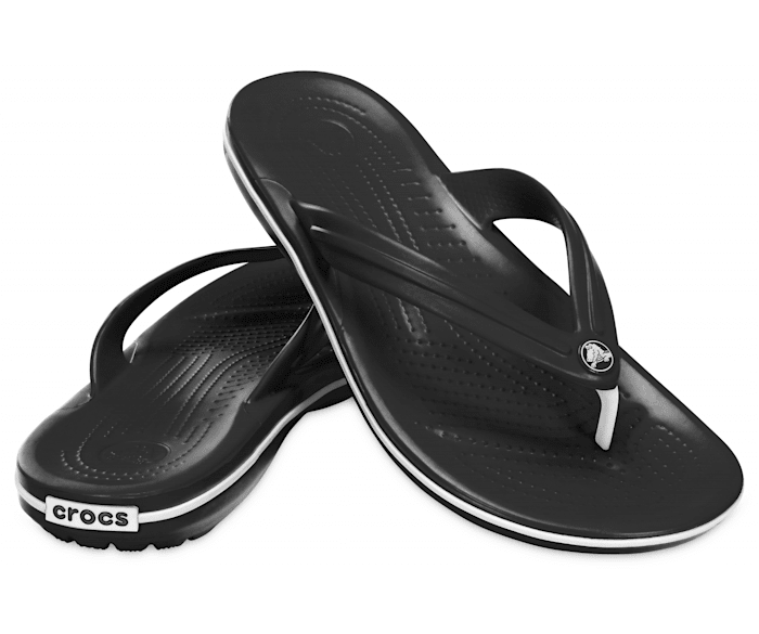 Crocs Crocband Flip Flops - Black - Men's 8 Women's 10, 1 Pair - Kroger