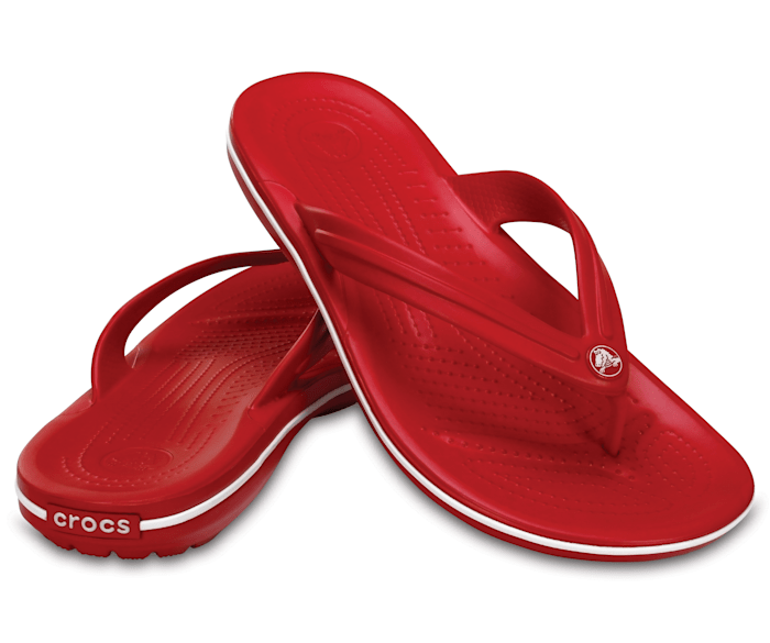 Pepper / White Crocband™ Flip - Pair - Crocs