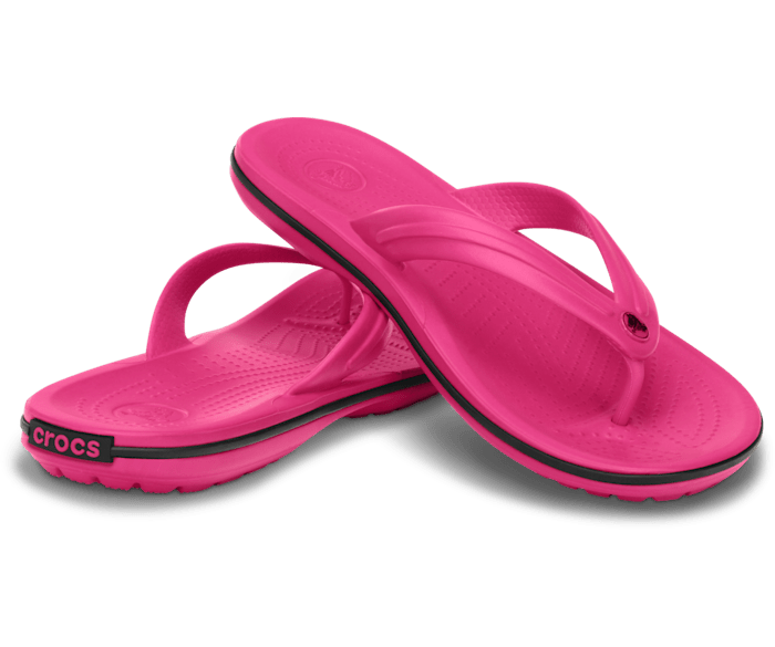 Candy Pink Crocband™ Flip - Pair - Crocs