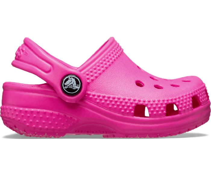 Pink Crush Infant Crocs Littles™ Clog - Side - Crocs