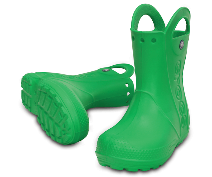 11 US Junior Crocs Childrens/Kids Handy The Rain Wellington Boots Yellow 