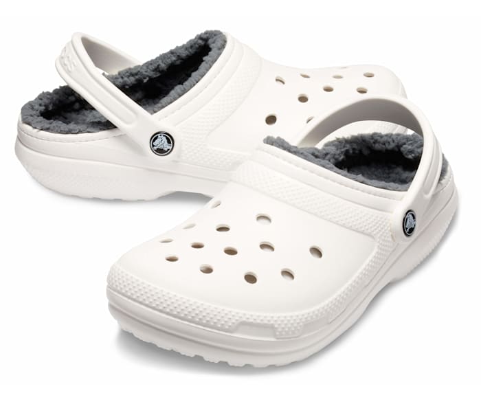 crocs light blue lined