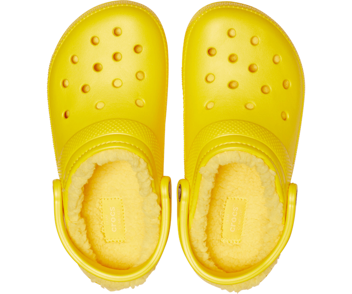 lined crocs light blue