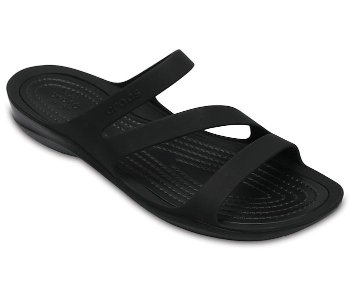 The Flip-Flop Flat black croco