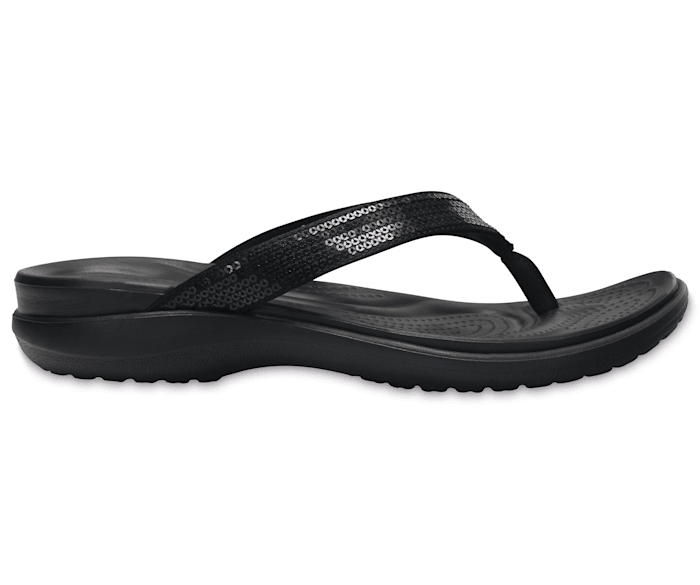 Crocs Womens Capri Basic Strappy Flip Flop 