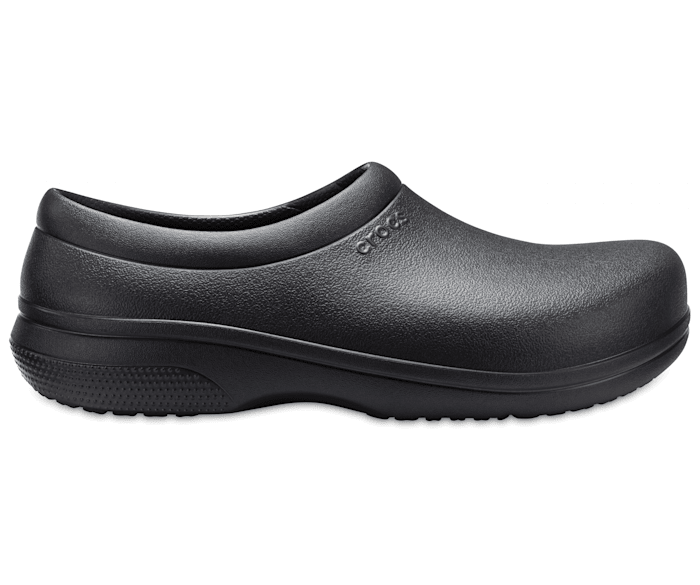 crocs クロックス オンザクロックワークブラック スリップオン ２５cm 通販