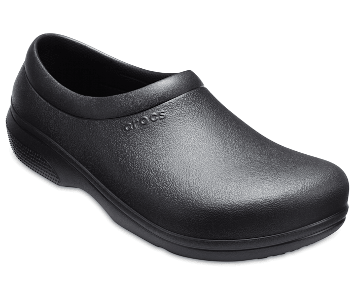 Crocs Men's on The Clock Work Slip on Shoes (Black) - Size 10.0 M - Style #23051