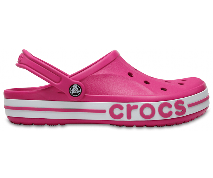 Candy Pink / Carnation Bayaband Clog - Side - Crocs