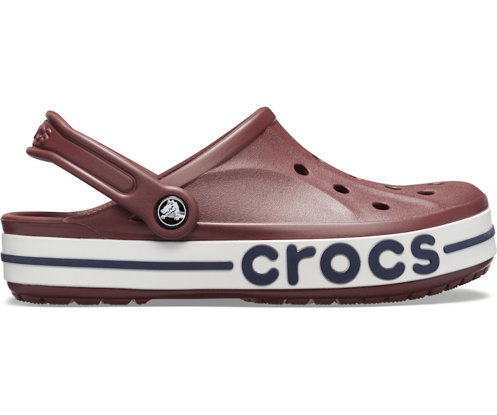 Burgundy / Navy Bayaband Clog - Side - Crocs
