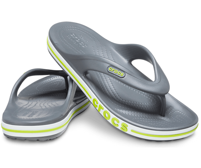 Crocs Mens Bayaband Flip Flop Sandal Size 8-9 Black Water Friendly  Lightweight