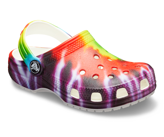 N/C Kids Tie Dye Clog Unisex Cute Cartoon Comfortable Hole Shoes Anti Slip Water Shoes for Kids Girls Boys 