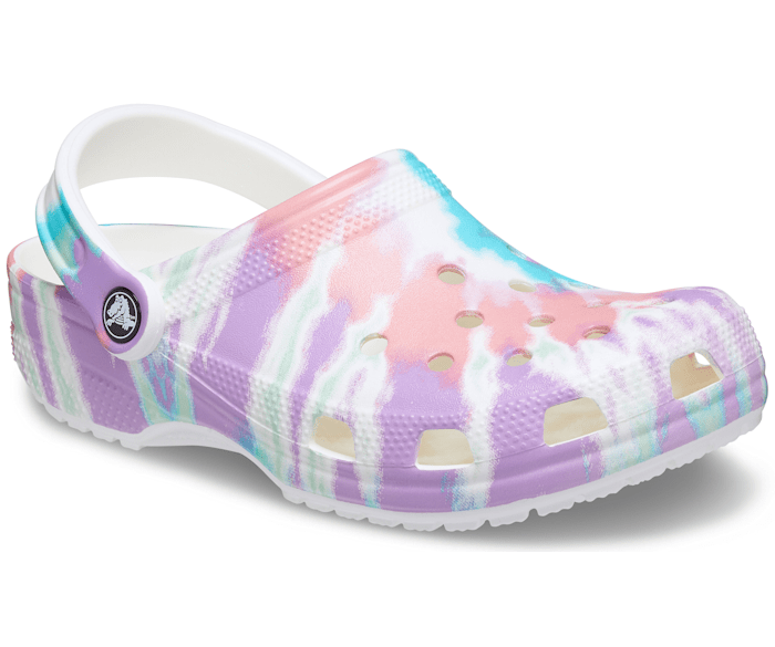 Light colored tie dye crocs Clearance