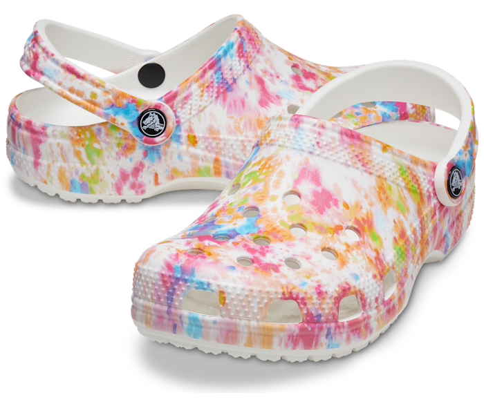 crocs women tie dye