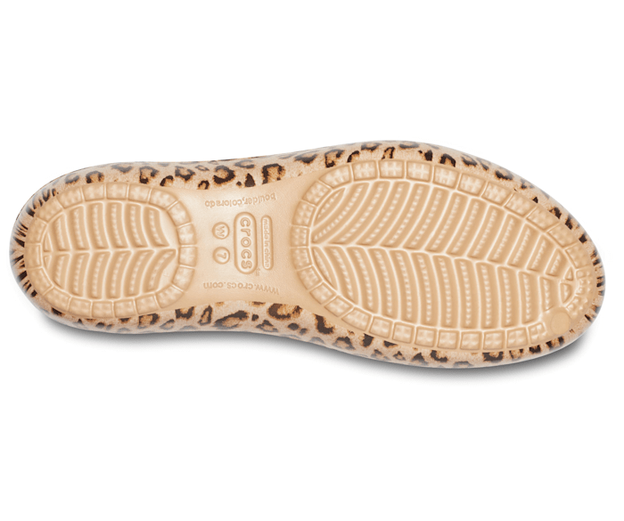 leopard crocs flats