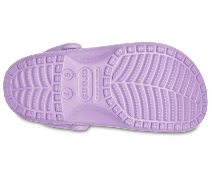 Mujer Zapatos de Tacones de Zuecos Classic Glitter Clog Adulta Zoccoli de Crocs™ de color Gris 