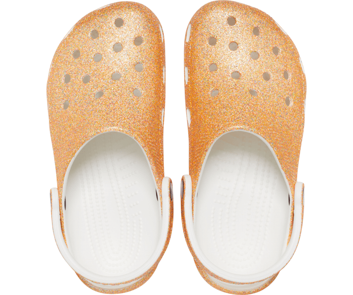 crocs glitter platform shoes