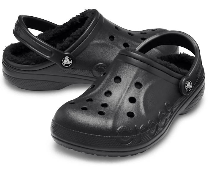 Crocs Unisex-Adult Baya Lined Fuzz Strap Clogs