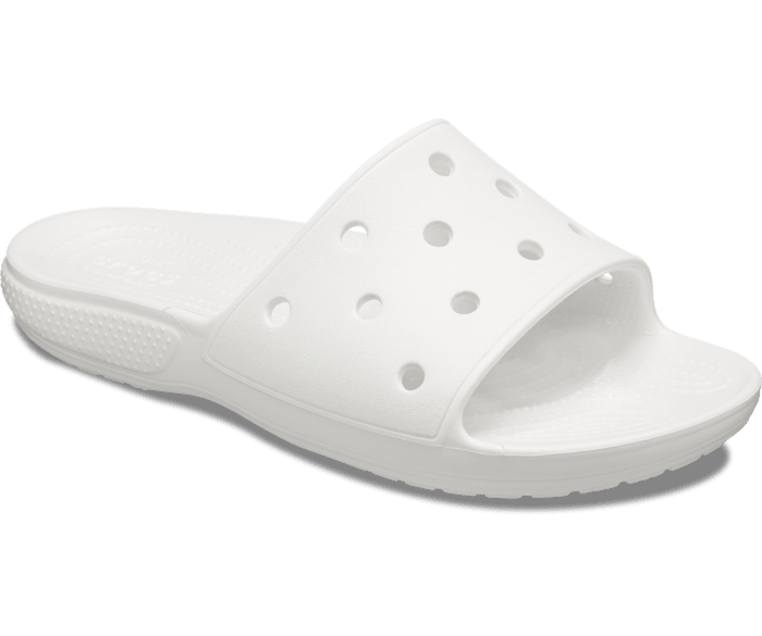 white croc slides